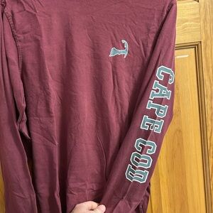 Cape Cod Maroon Long Sleeve Tee